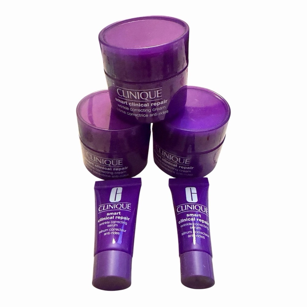Clinique Smart Clinical Repair Wrinkle Correcting Cream 0.5 oz/ 15 m Lot Of 3